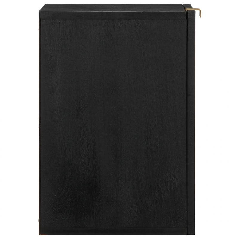 Bad-Hängeschrank Schwarz 38x33x48 cm Holzwerkstoff