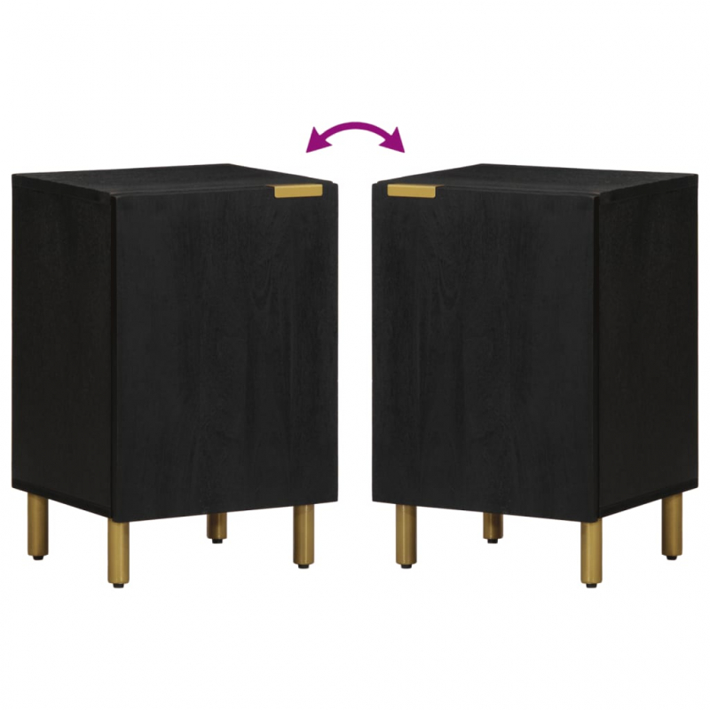 Badschrank Schwarz 38x33x58 cm Holzwerkstoff