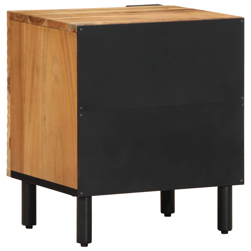 Nachttische 2 Stk. 40x33x46 cm Massivholz Akazie