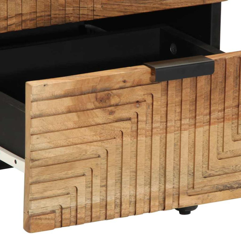 Nachttische 2 Stk. 40x33x46 cm Massivholz Akazie