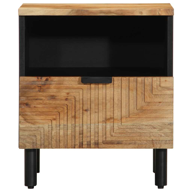 Nachttische 2 Stk. 40x33x46 cm Massivholz Akazie