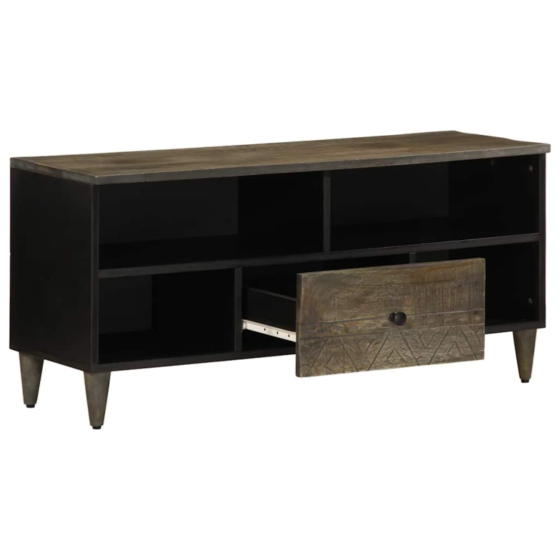 TV-Schrank 100x33x46 cm Massivholz Mango