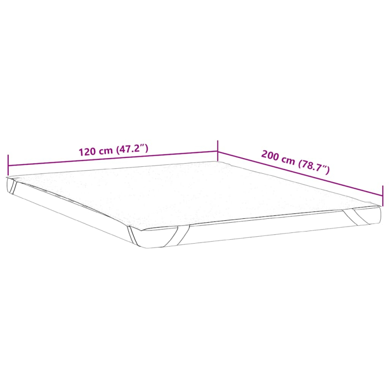Matratzenschoner Weiß 120x200 cm Wasserdicht