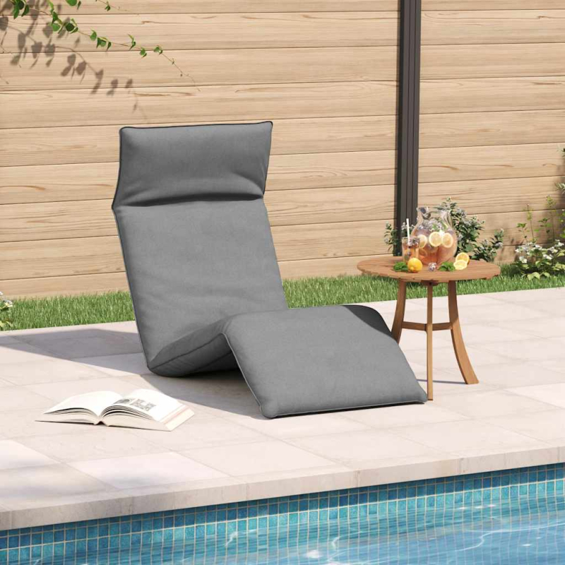 Sonnenliege Klappbar Grau 175x54x8,5 cm Oxford-Gewebe