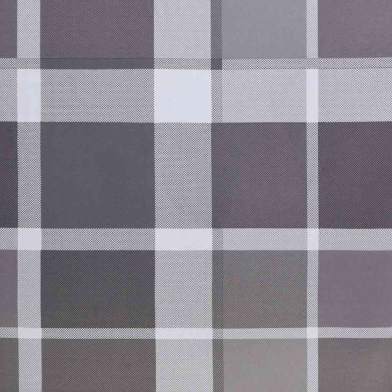 Sonnenliege Klappbar Grau Karomuster 175x54x8,5cm Oxford-Gewebe