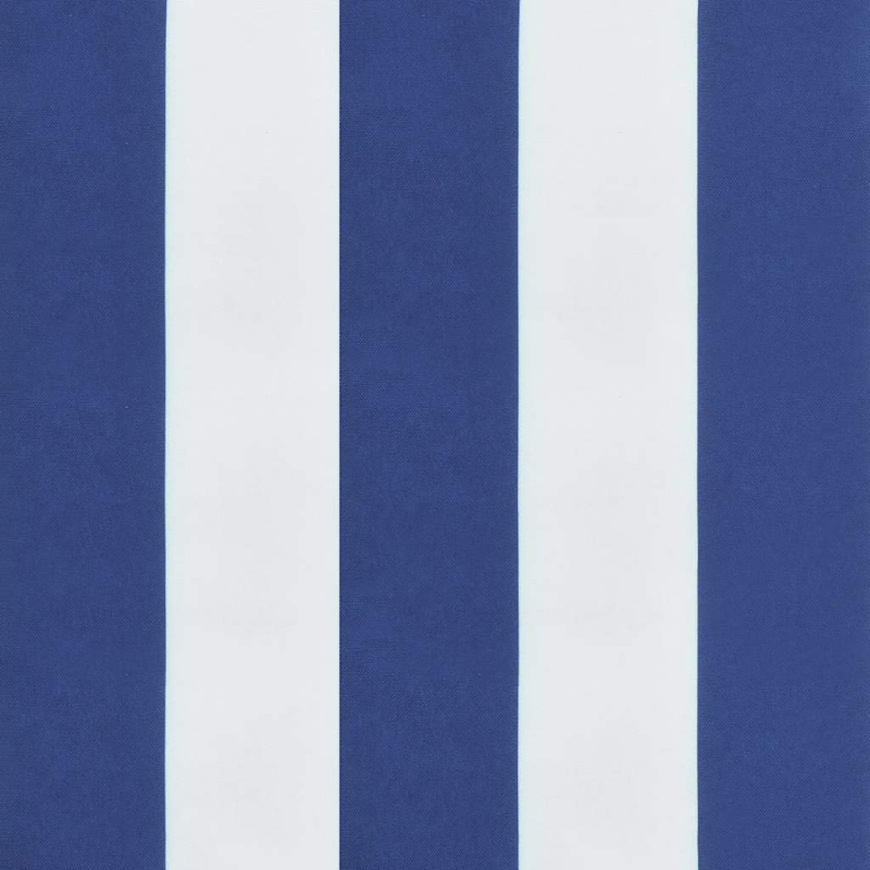 Sonnenliege Klappbar Blau und Weiß 175x54x8,5 cm Oxford-Gewebe
