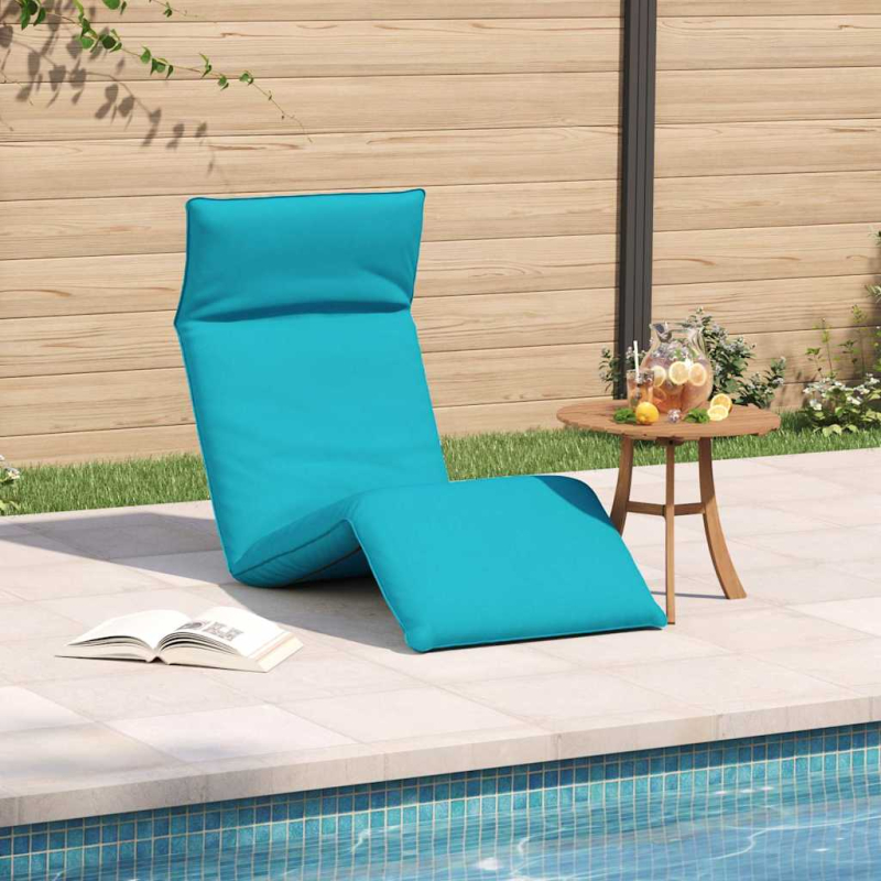 Sonnenliege Klappbar Türkis 175x54x8,5 cm Oxford-Gewebe