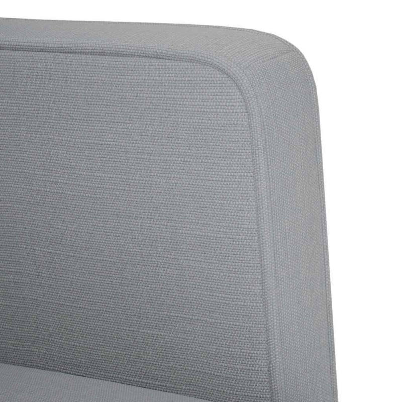 Sessel mit Armlehnen Hellgrau 53 cm Stoff