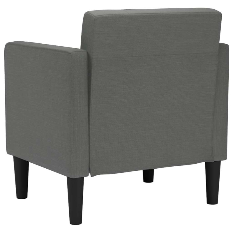 Sessel mit Armlehnen Dunkelgrau 53 cm Stoff