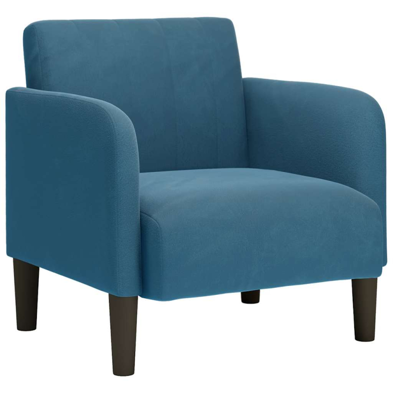 Sessel mit Armlehnen Blau 54 cm Samt