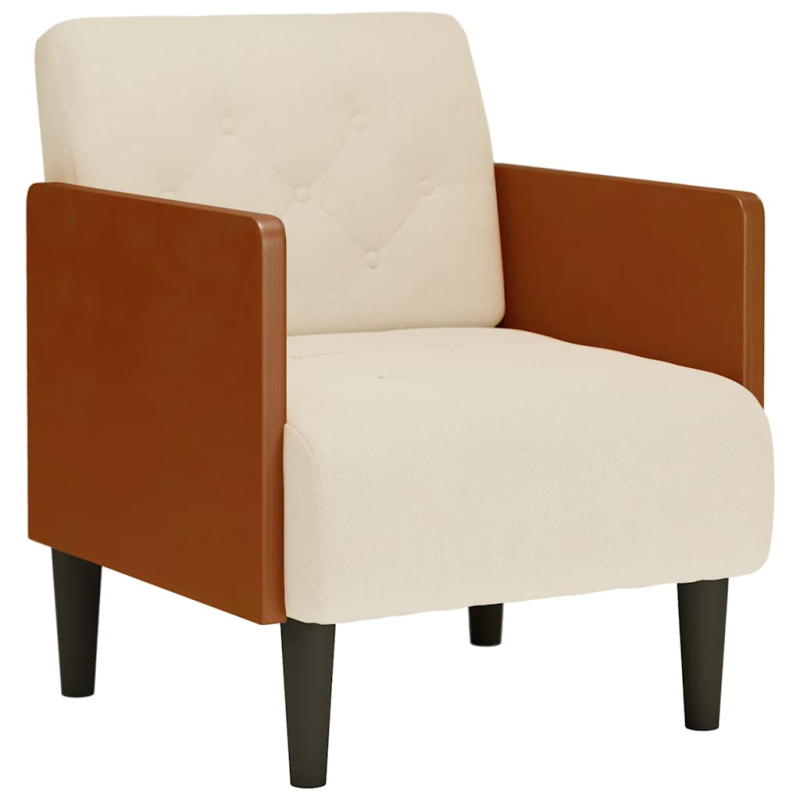 Sessel mit Armlehnen 55 cm Leinen