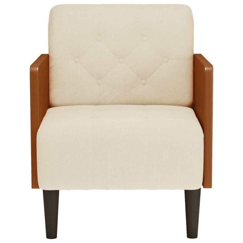 Sessel mit Armlehnen 55 cm Leinen