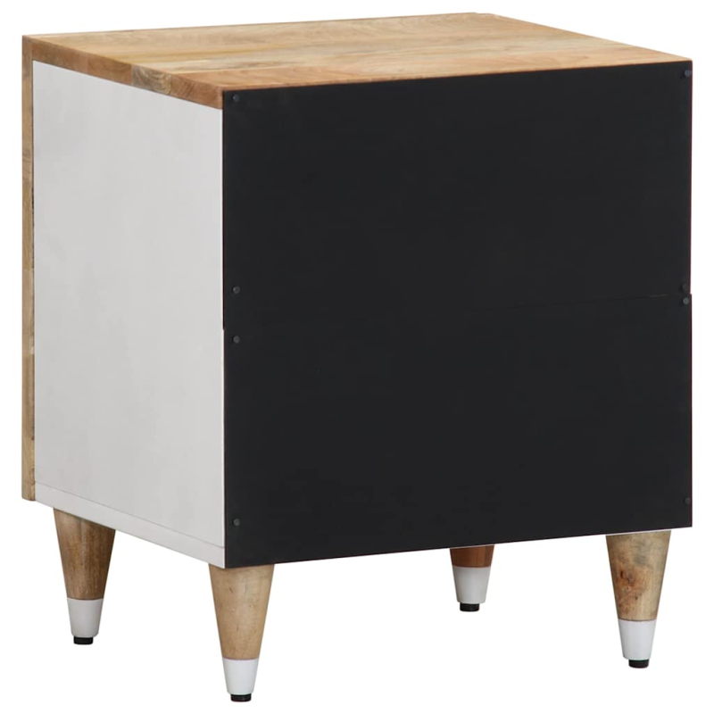 Nachttische 2 Stk. 40x33,5x46 cm Massivholz Mango
