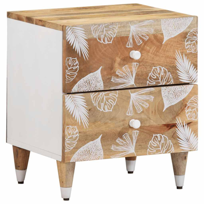 Nachttische 2 Stk. 40x33,5x46 cm Massivholz Mango