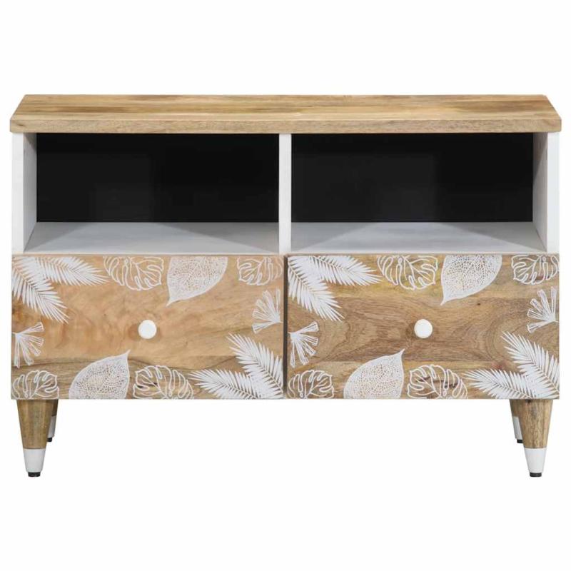 TV-Schrank 70x33,5x46 cm Massivholz Mango