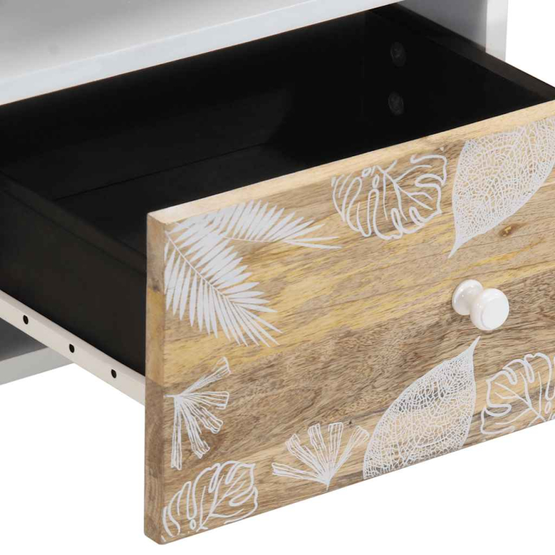Nachttische 2 Stk. 40x33x46 cm Massivholz Mango