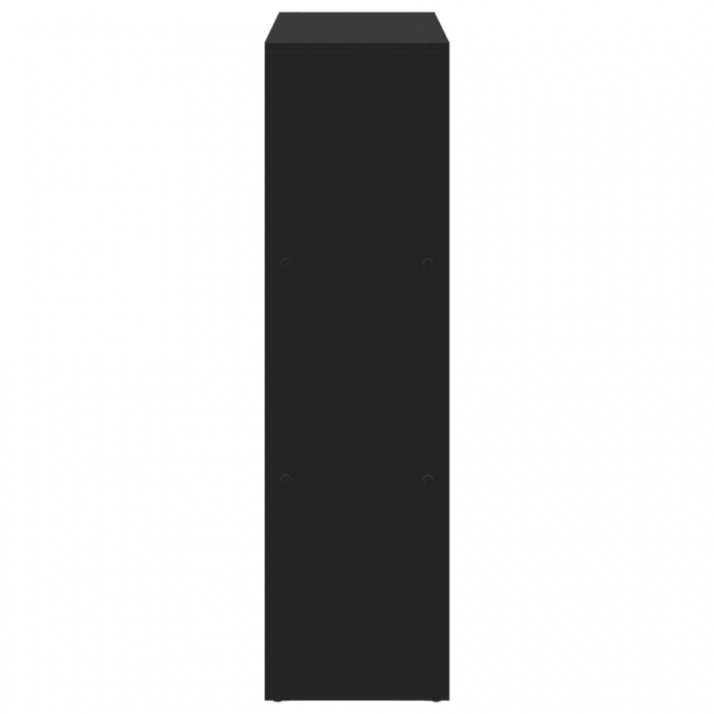 Raumteiler-Bücherregal Schwarz 102x29x103,5 cm Holzwerkstoff