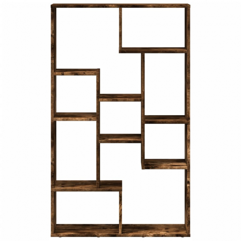 Bücherregal Räuchereiche 72x20x120 cm Holzwerkstoff