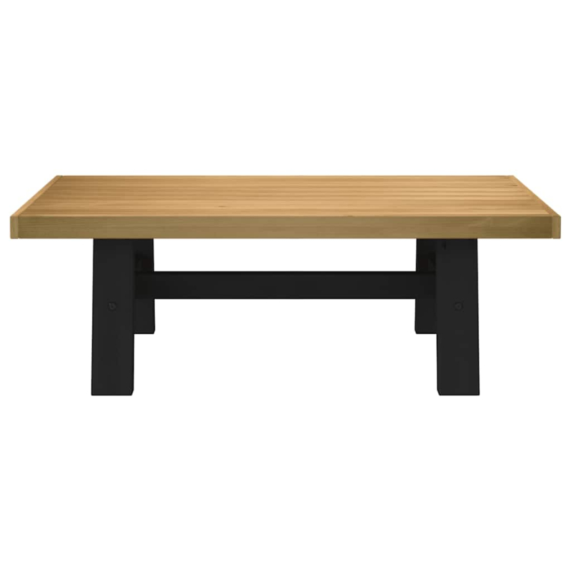 Couchtisch NOAIN A-förmige Beine 120x60x40 cm Massivholz Kiefer