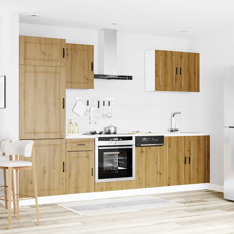 7-tlg. Küchenschrank-Set Kalmar Artisan-Eiche Holzwerkstoff