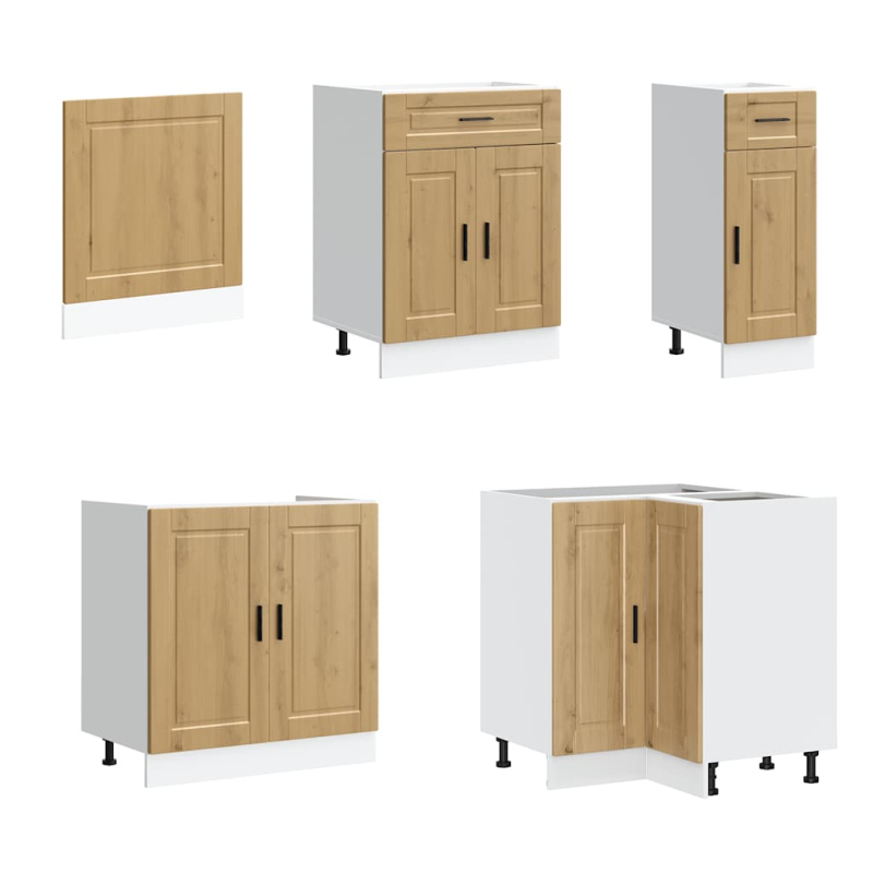 11-tlg. Küchenschrank-Set Porto Artisan-Eiche Holzwerkstoff