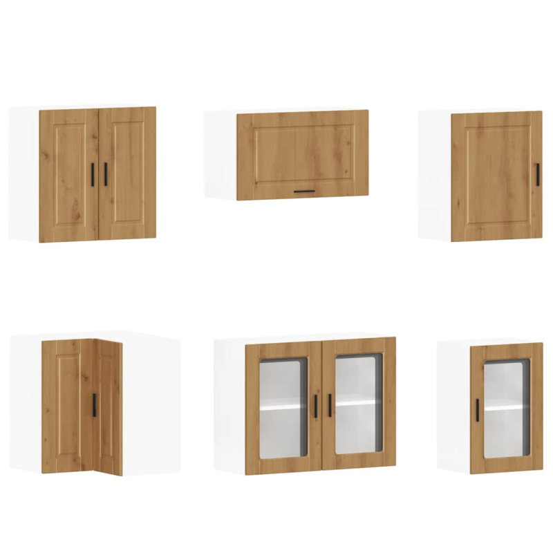 11-tlg. Küchenschrank-Set Porto Artisan-Eiche Holzwerkstoff