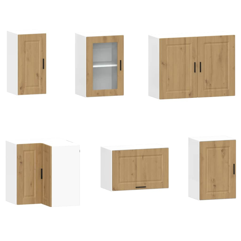 11-tlg. Küchenschrank-Set Porto Artisan-Eiche Holzwerkstoff