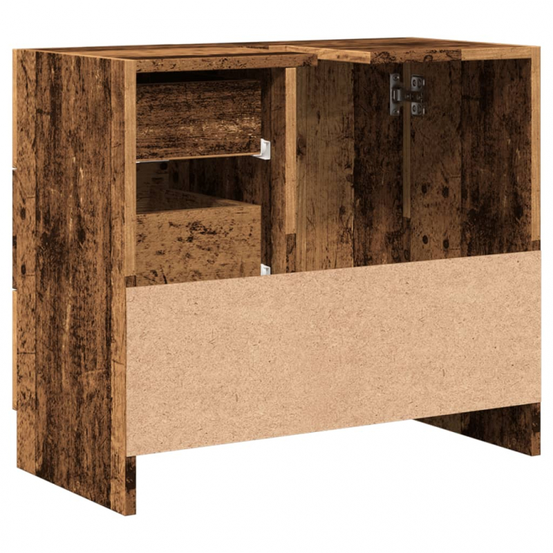 Waschbeckenunterschrank Altholz-Optik 63x30x54 cm Holzwerkstoff