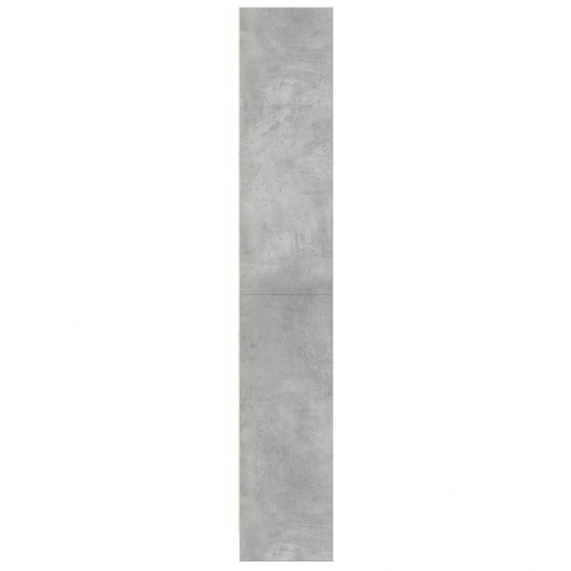 Bücherregal Betongrau 60x24x143 cm Holzwerkstoff