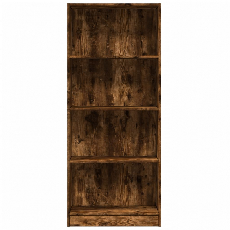 Bücherregal Räuchereiche 60x24x143 cm Holzwerkstoff