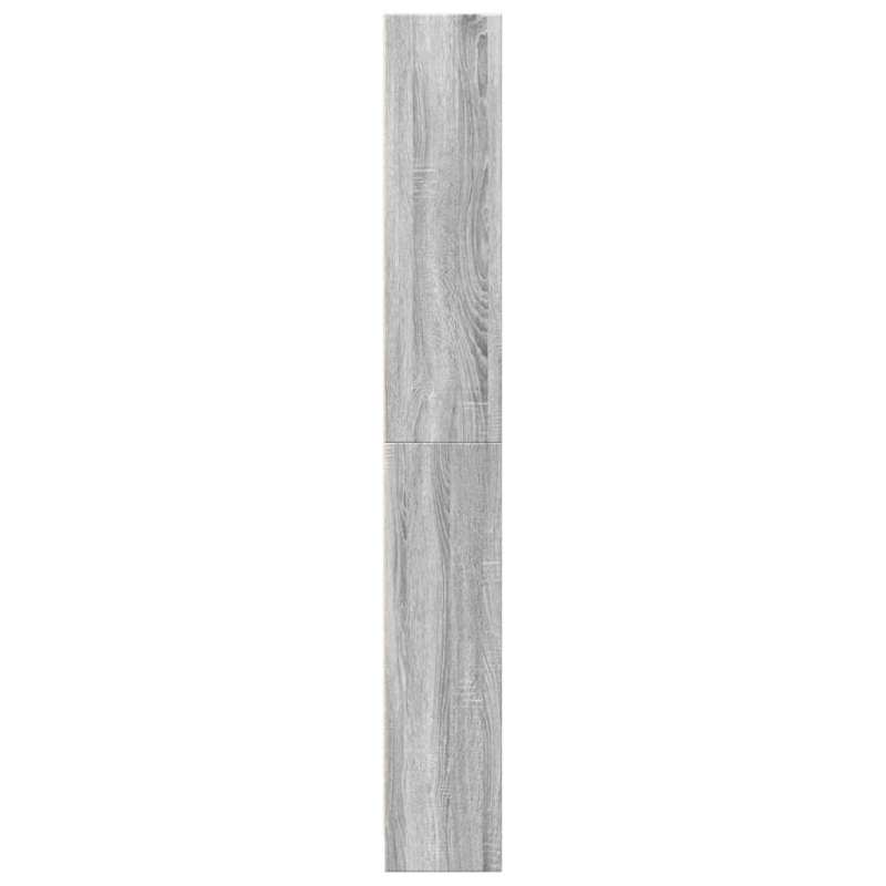 Bücherregal Grau Sonoma 80x24x176 cm Holzwerkstoff