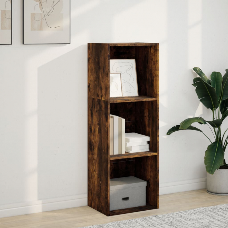 Bücherregal Räuchereiche 40x30x114 cm Holzwerkstoff