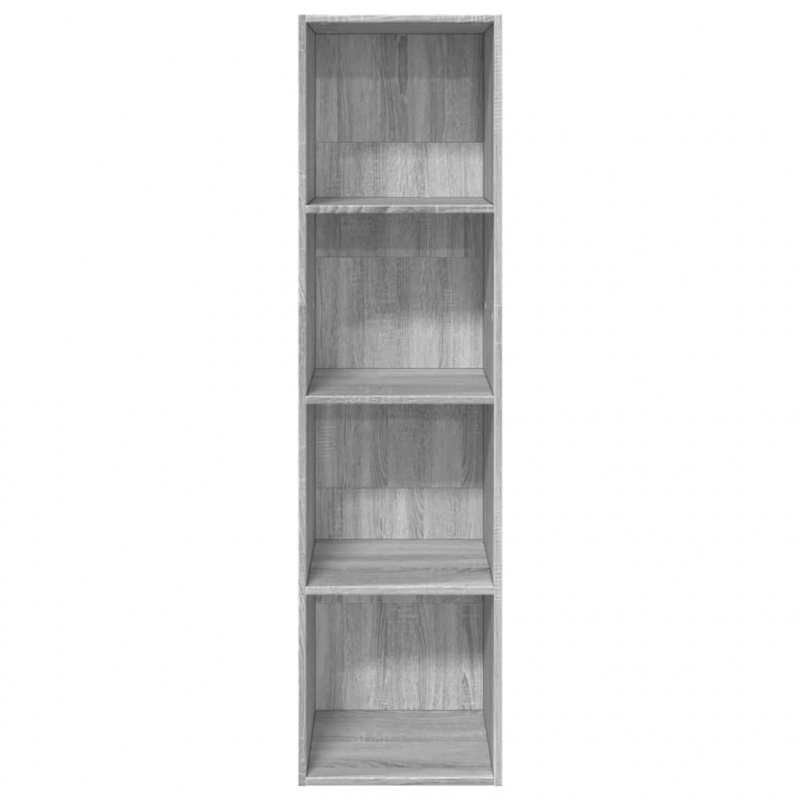 Bücherregal Grau Sonoma 40x30x152 cm Holzwerkstoff