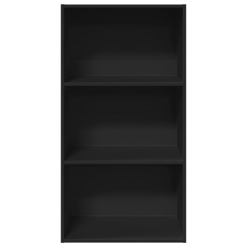 Bücherregal Schwarz 60x30x114 cm Holzwerkstoff