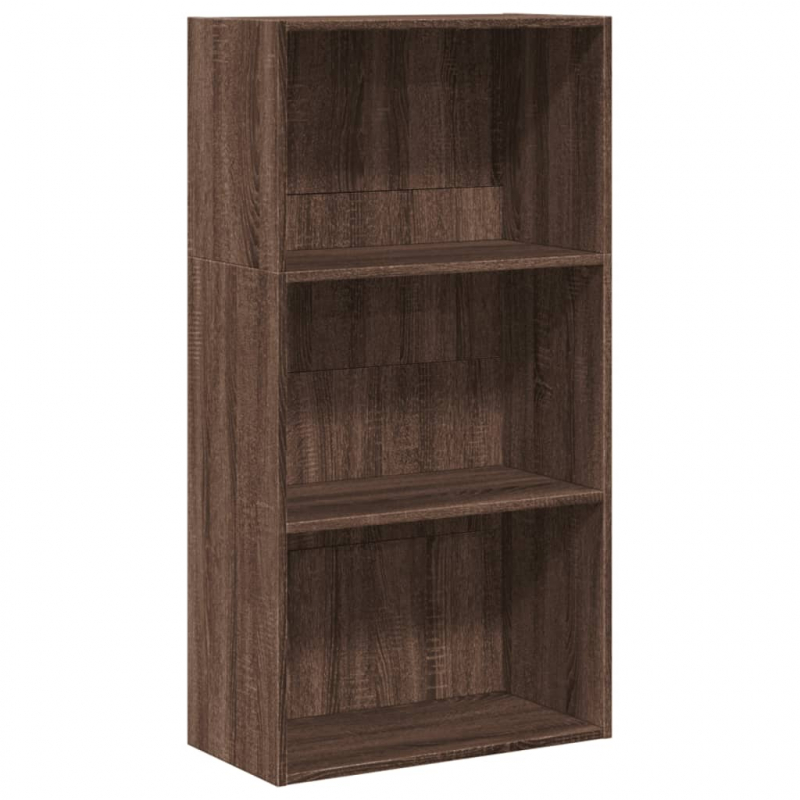 Bücherregal Braun Eichen-Optik 60x30x114 cm Holzwerkstoff