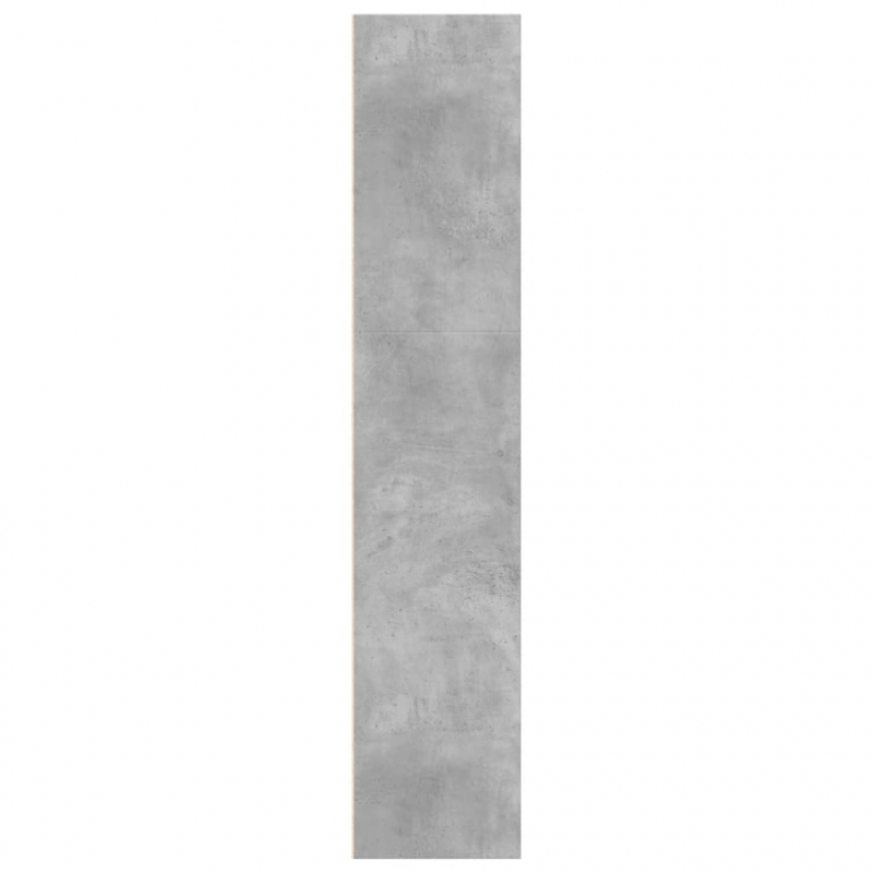 Bücherregal Betongrau 60x30x152 cm Holzwerkstoff