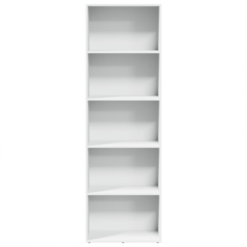 Bücherregal Weiß 60x30x189 cm Holzwerkstoff