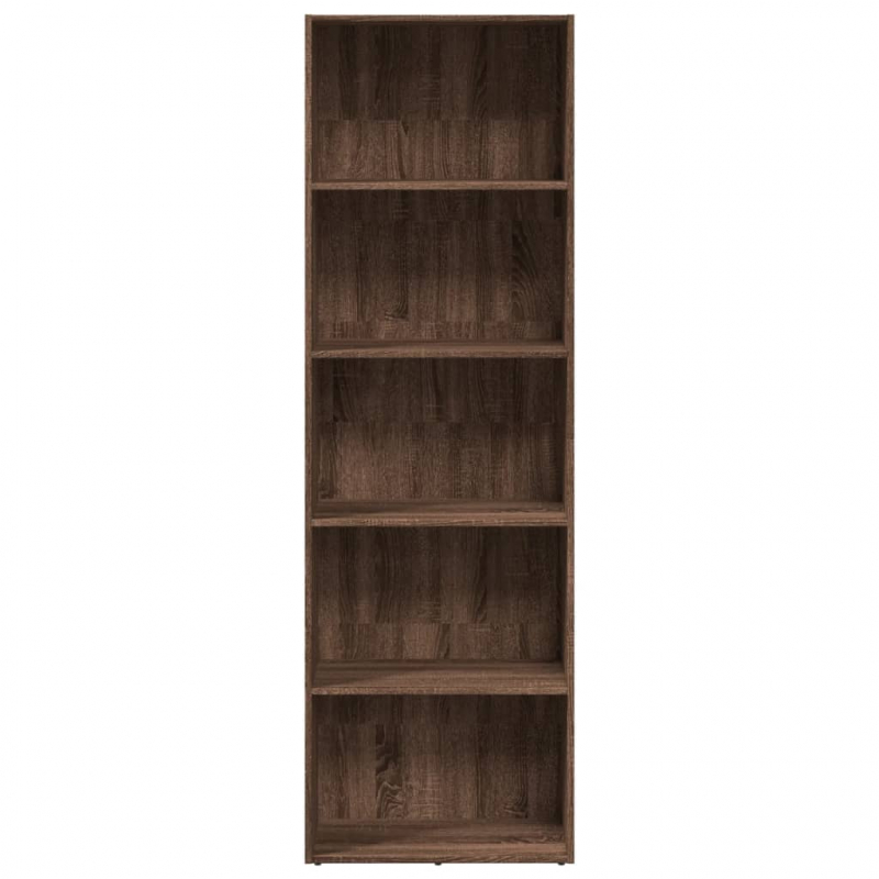 Bücherregal Braun Eichen-Optik 60x30x189 cm Holzwerkstoff