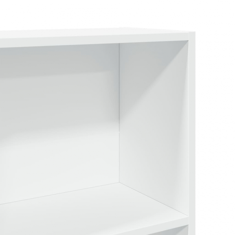 Bücherregal Weiß 80x30x114 cm Holzwerkstoff