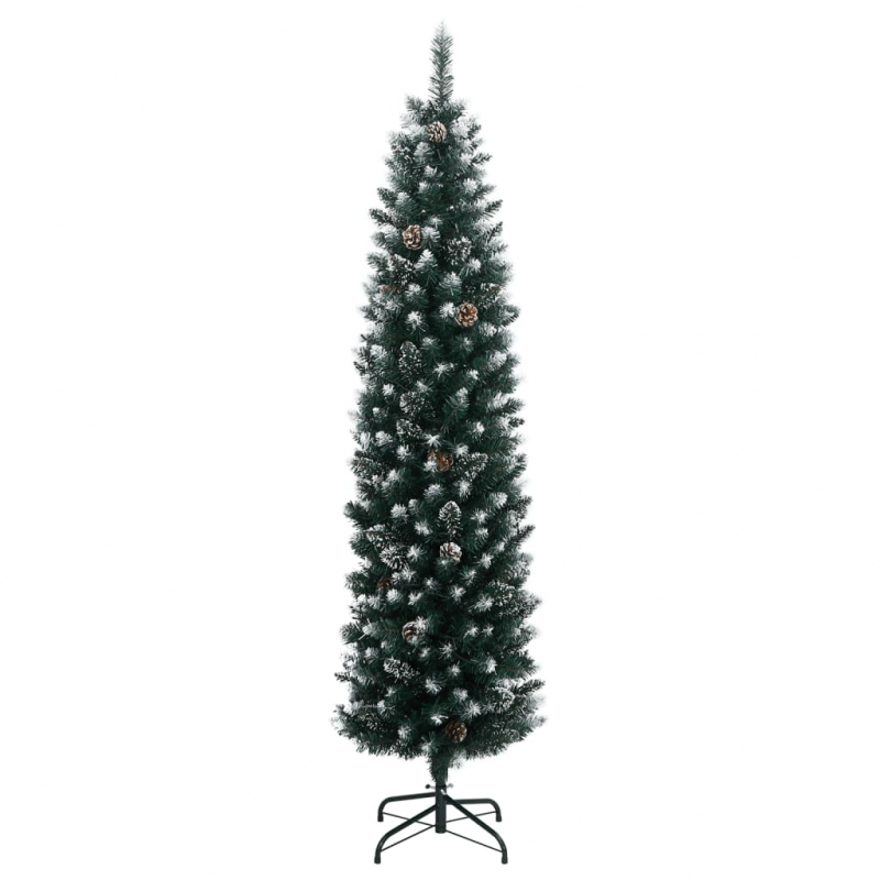 Künstlicher Weihnachtsbaum Schlank 300 LEDs 210 cm