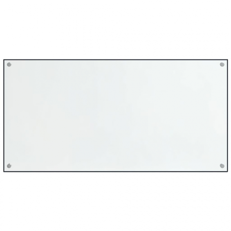Küchenrückwände 2 Stk. Transparent 80x50 cm Hartglas