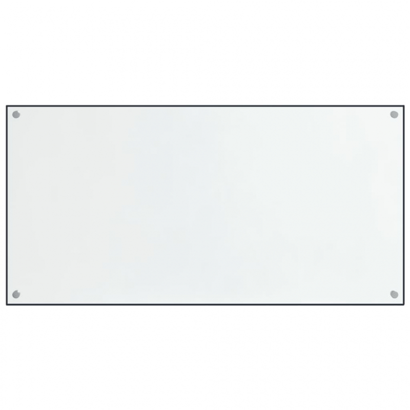Küchenrückwände 2 Stk. Transparent 80x60 cm Hartglas