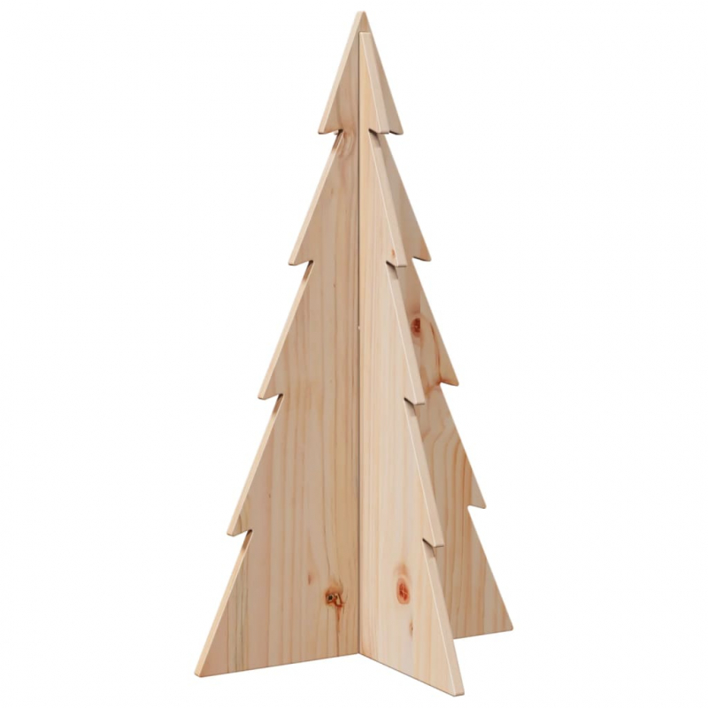 Weihnachtsbaum Holz zum Schmücken 80 cm Massivholz Kiefer