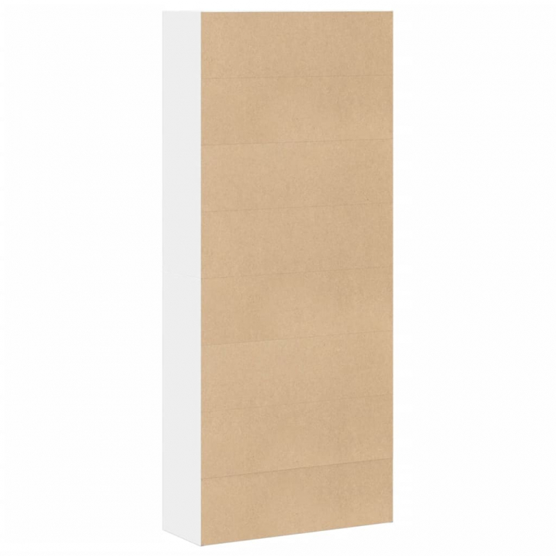Bücherregal Weiß 80x30x189 cm Holzwerkstoff