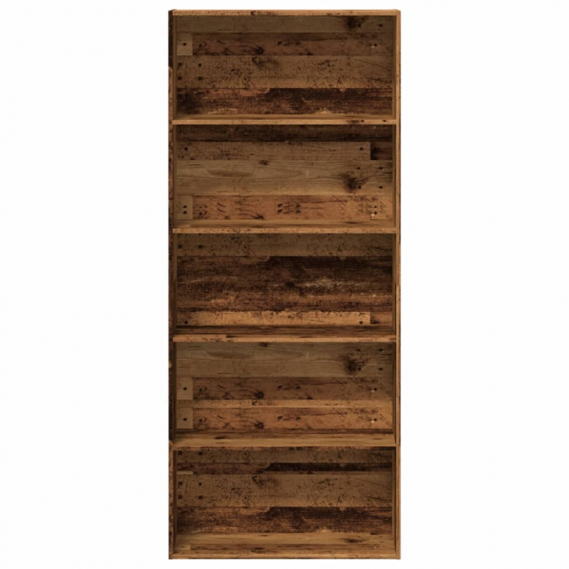 Bücherregal Altholz-Optik 80x30x189 cm Holzwerkstoff