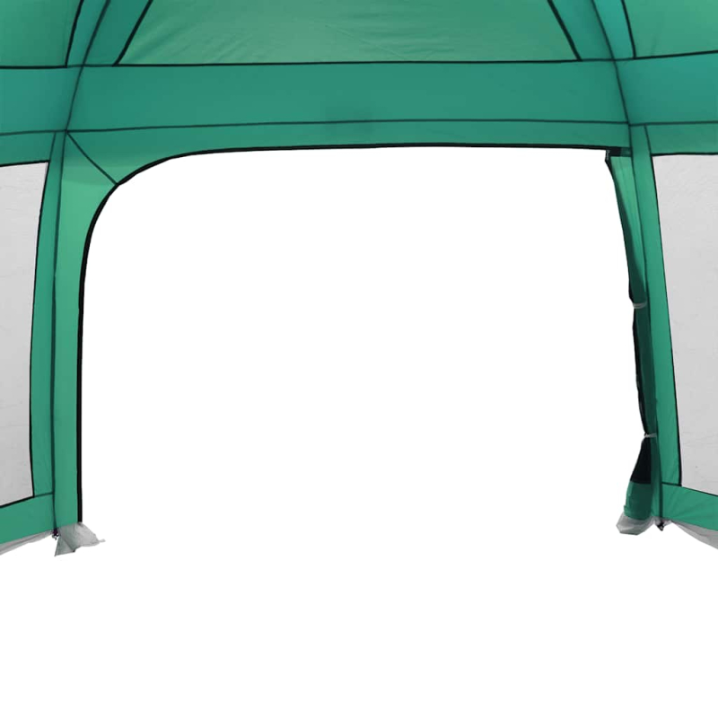 Poolzelt mit abnehmbarem Überzelt Netzwänden Meergrün 670x590cm