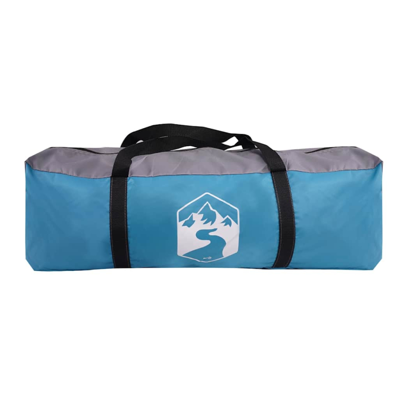 Campingzelt 4 Personen Blau Wasserdicht