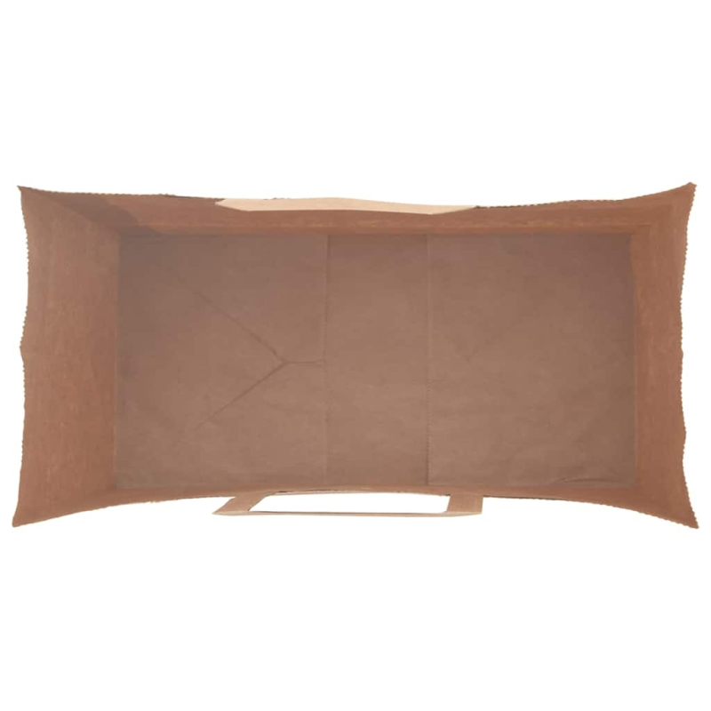 Papiertragetaschen 50 Stk. mit Henkeln Braun 18x8x22 cm