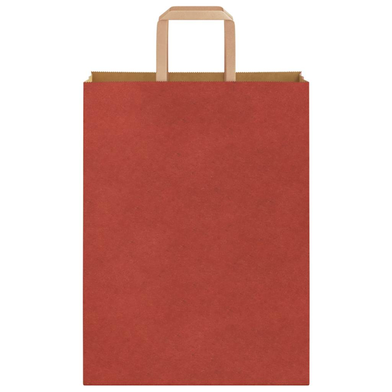 Papiertragetaschen 50 Stk. mit Henkeln Rot 26x12x35 cm