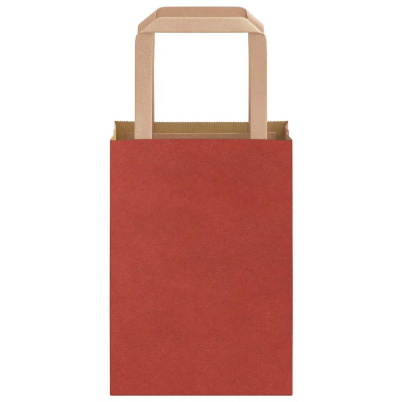 Papiertragetaschen 250 Stk. mit Henkeln Rot 15x8x21 cm